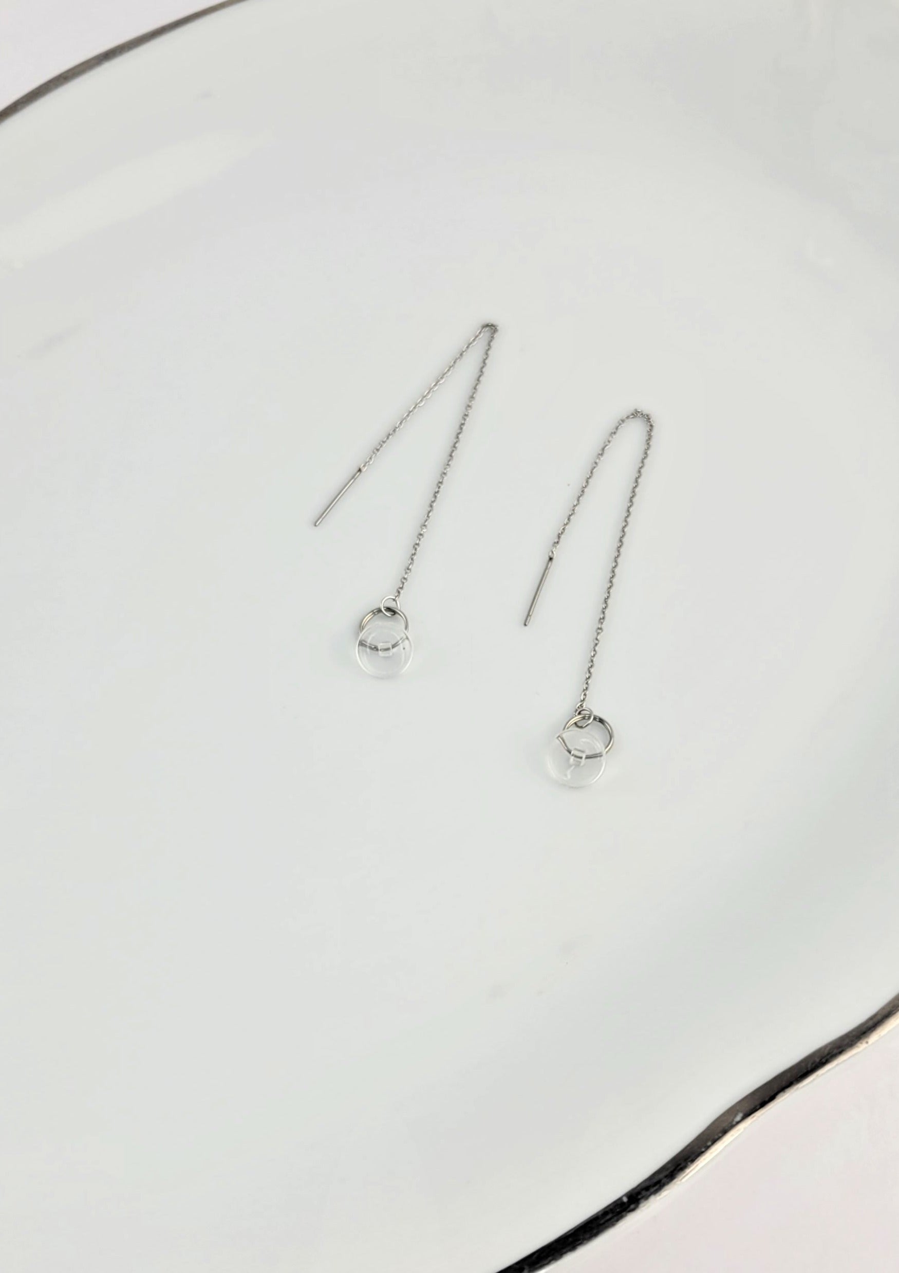 Plack-transparent | boucles d'oreilles