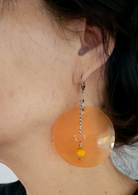 PlanNet-orange | boucles d'oreilles