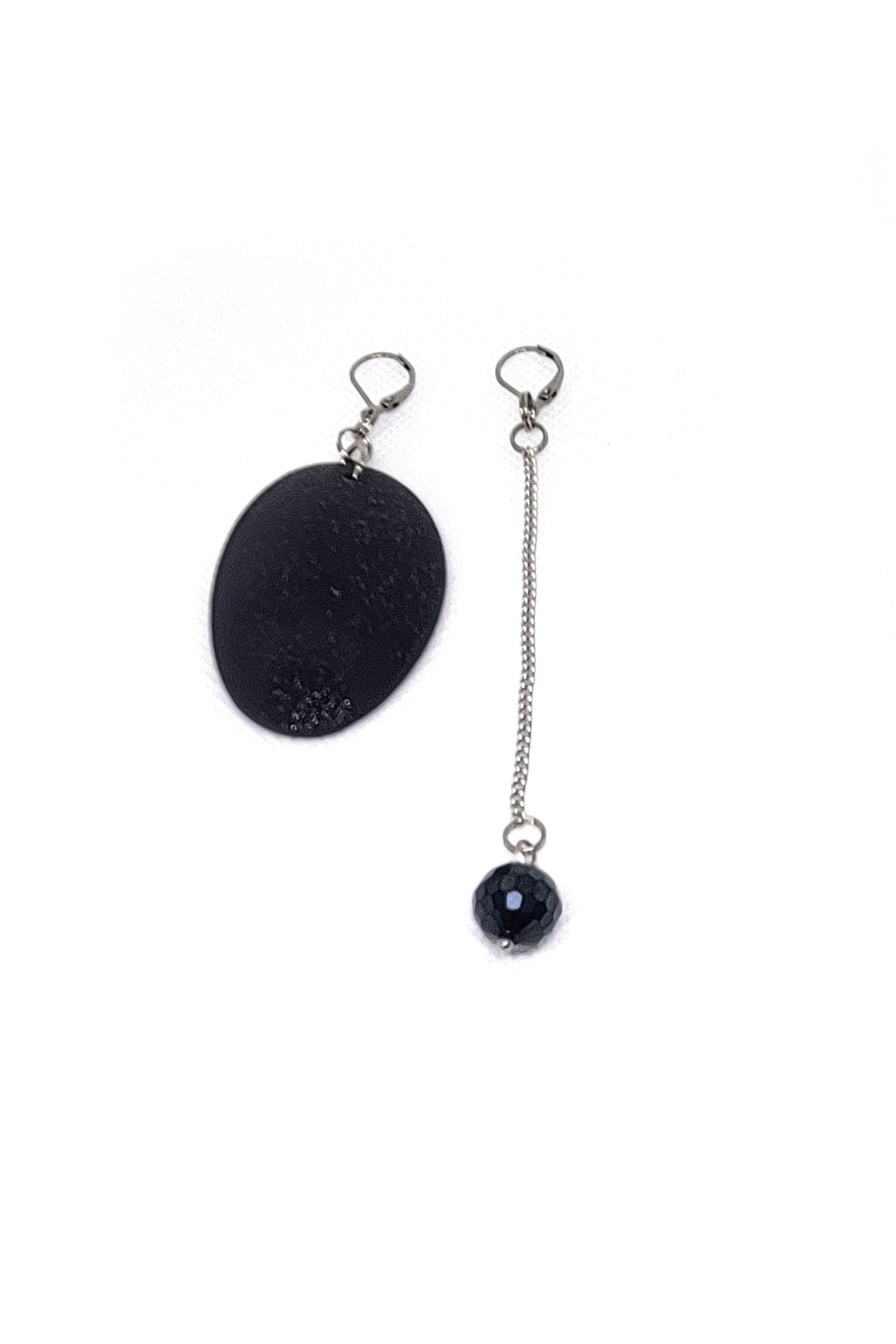 Lorgnon-noir| boucles d'oreilles