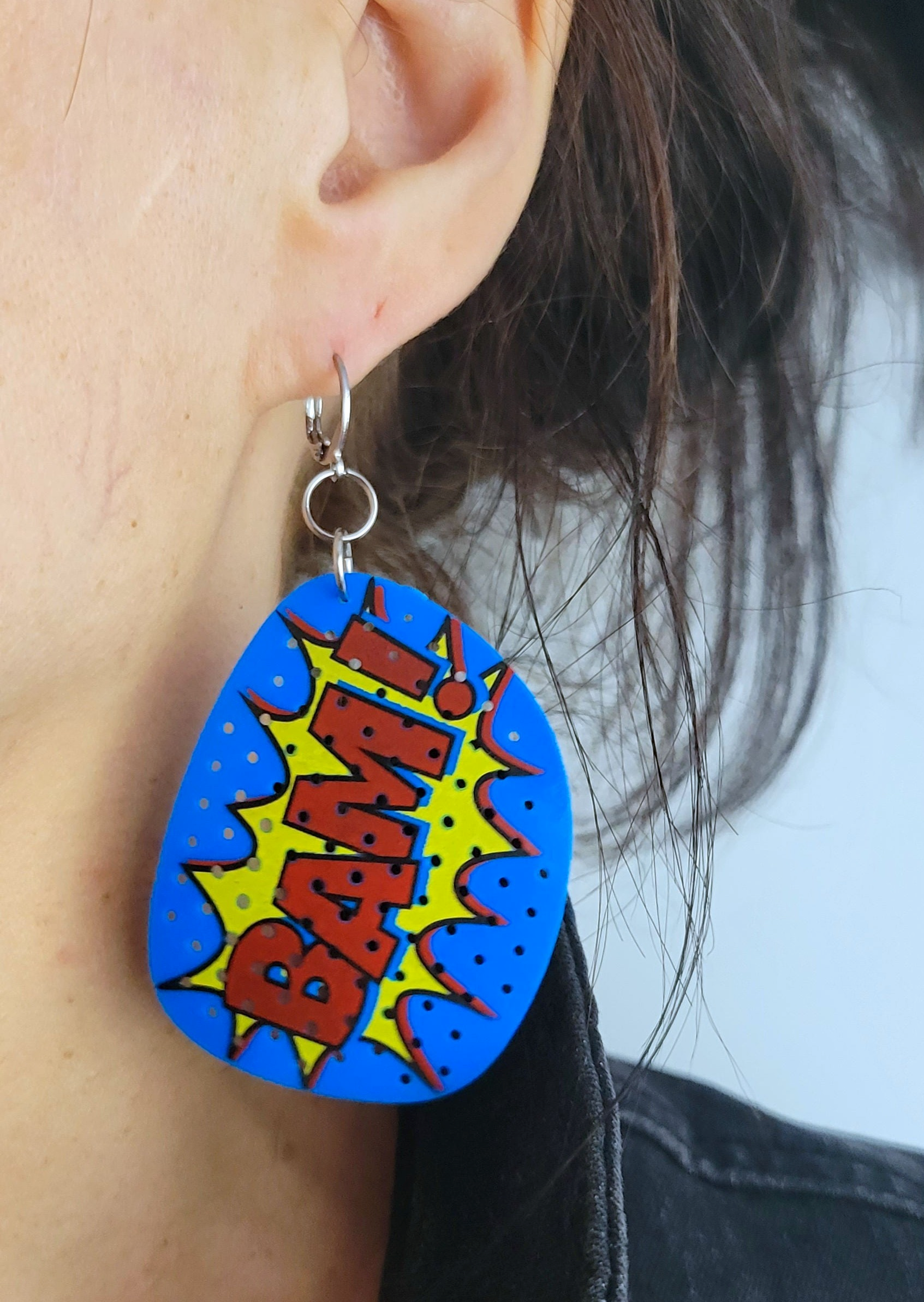 Action-Pow-Bam | boucles d'oreilles