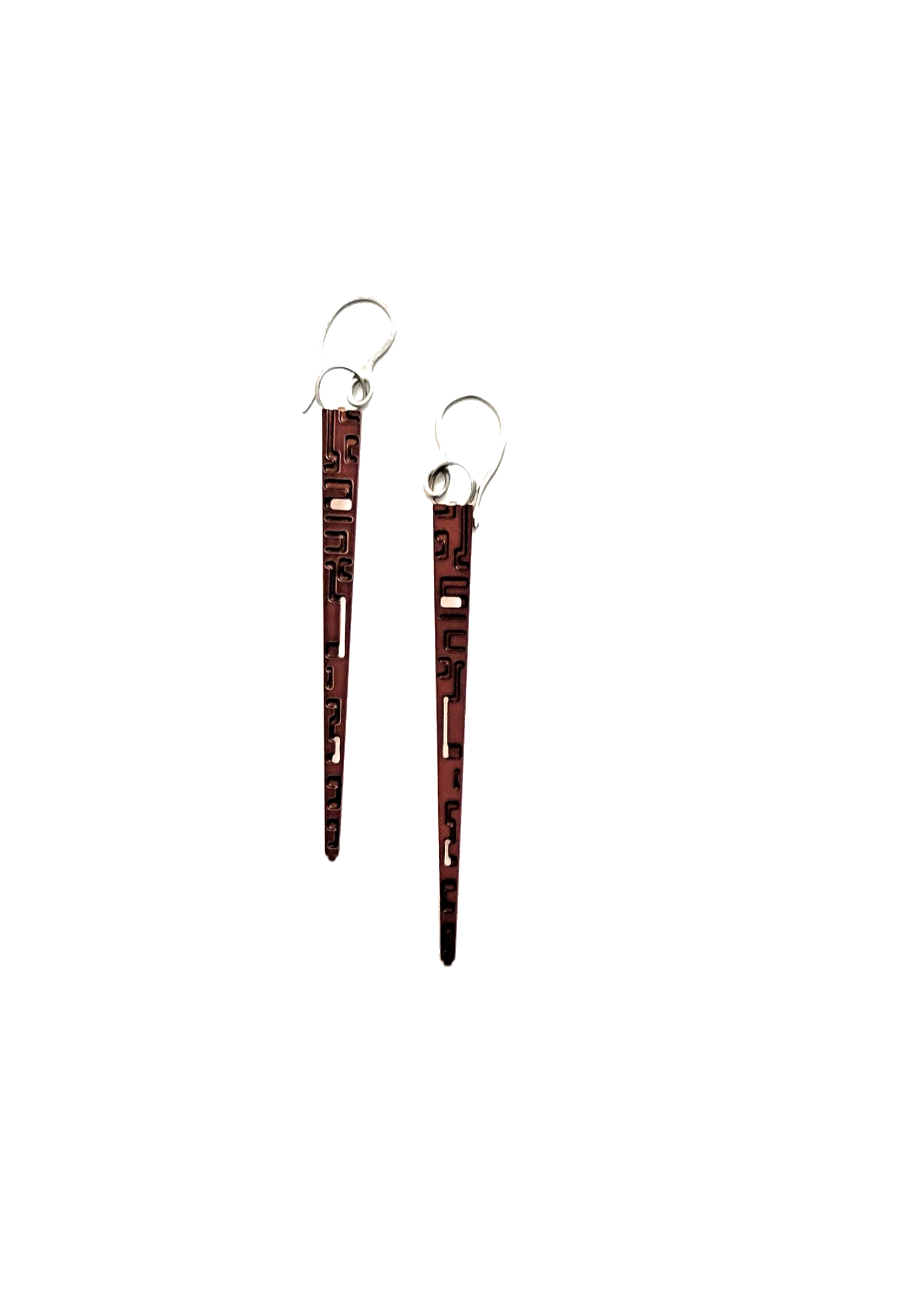 Branch-brun | boucles d'oreilles