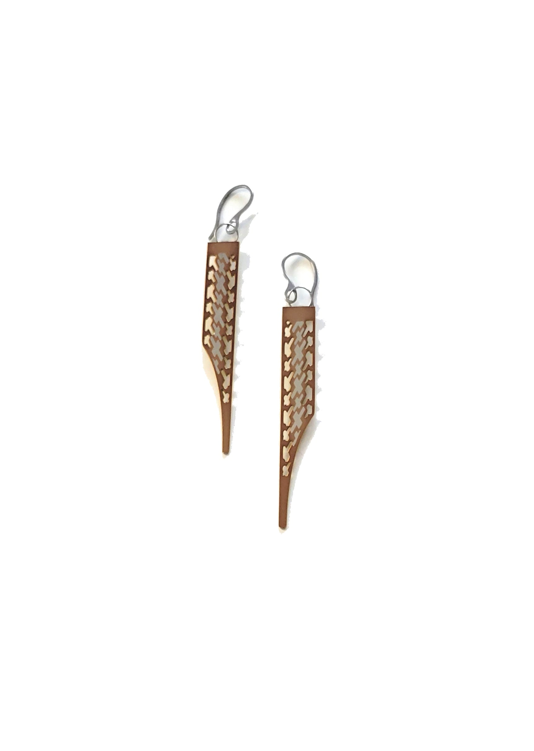 Branch-cuivre | boucles d'oreilles