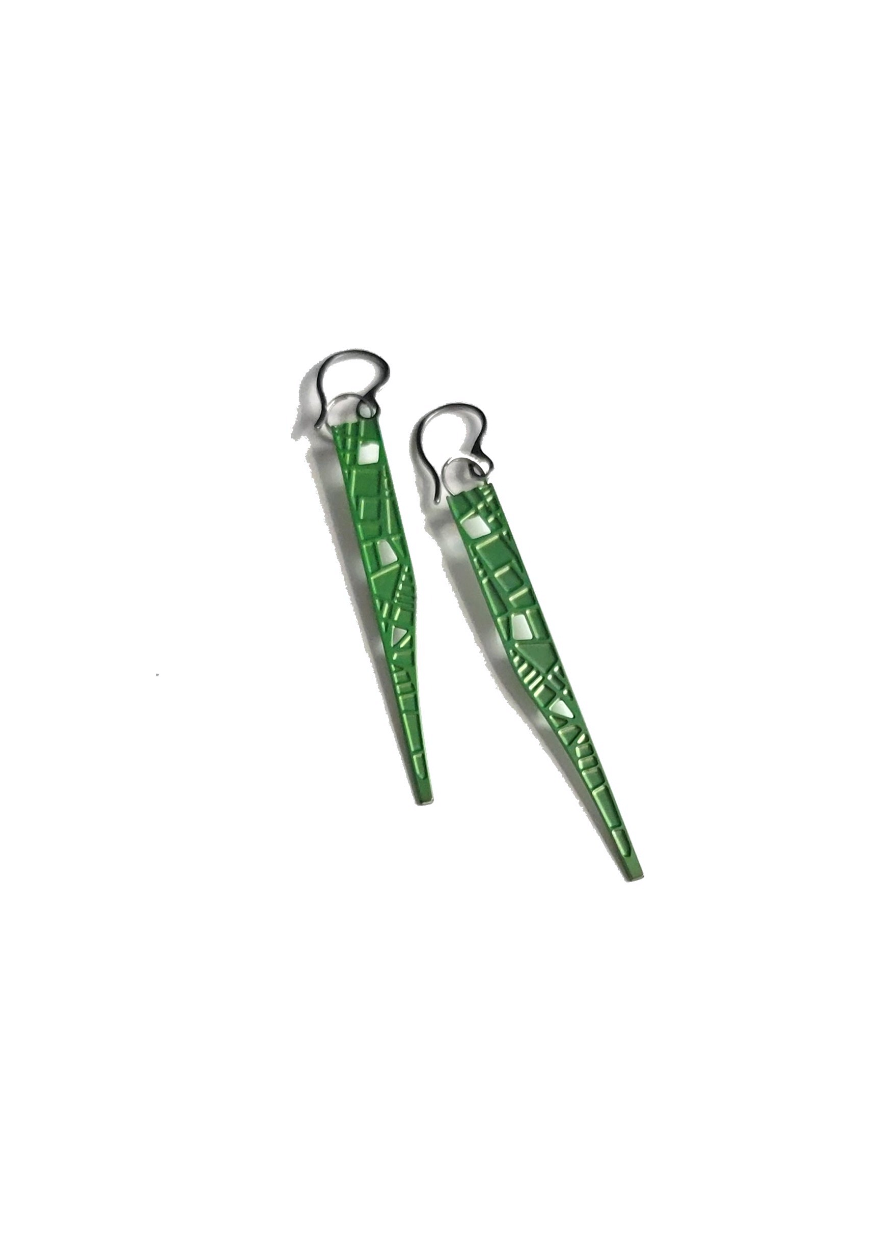 Branch-vert | boucles d'oreilles