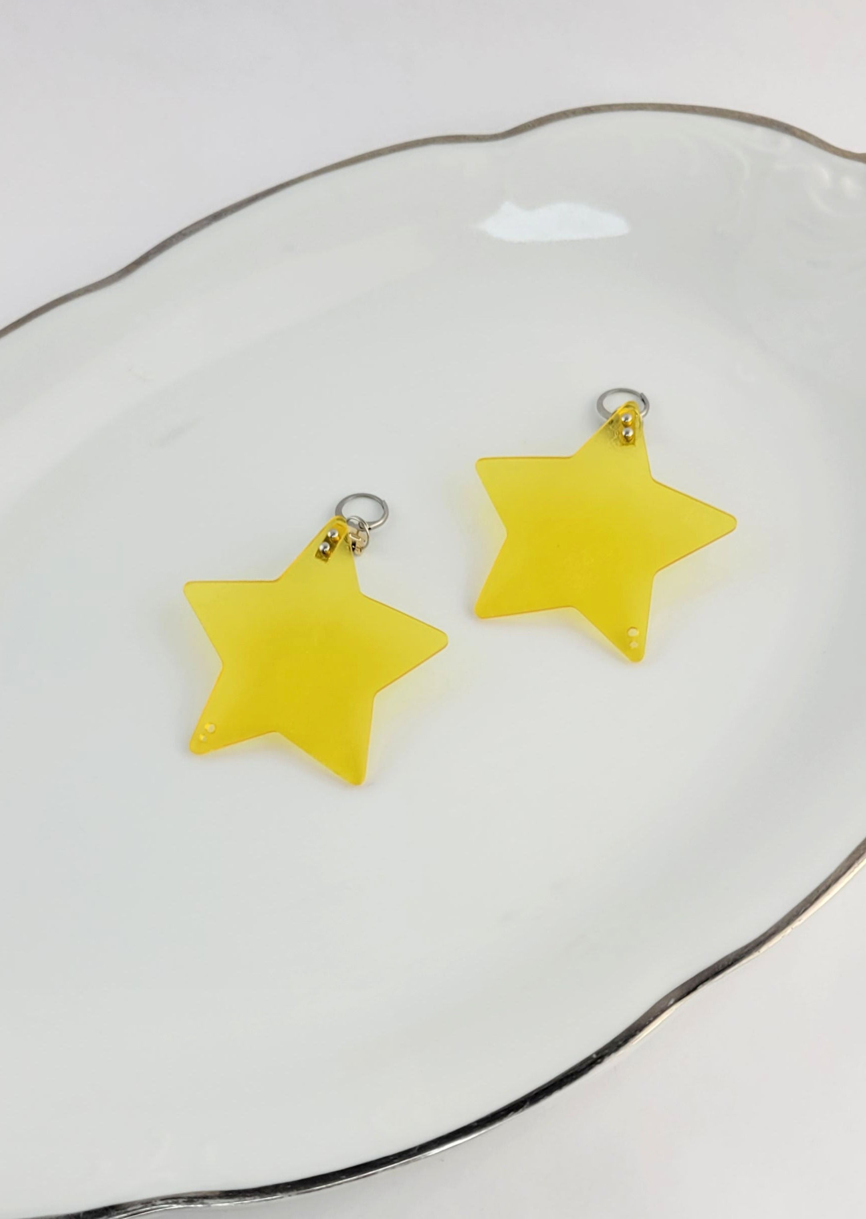 Estrella-jaune ☆| boucles d'oreilles