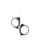 Frame-charbon | boucles d'oreilles