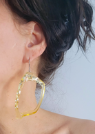 Frame-jaune | boucles d'oreilles