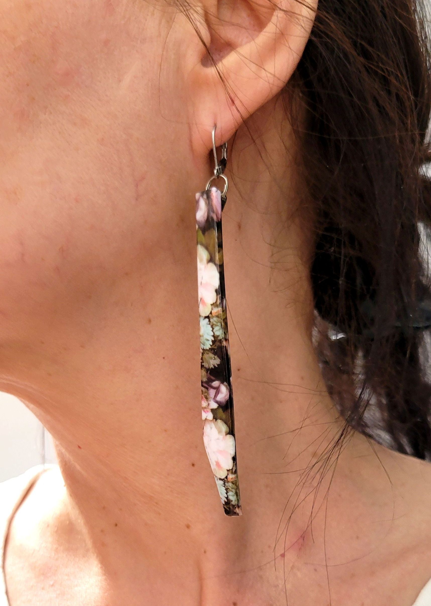 Jumeau-fleurie| boucles d'oreilles