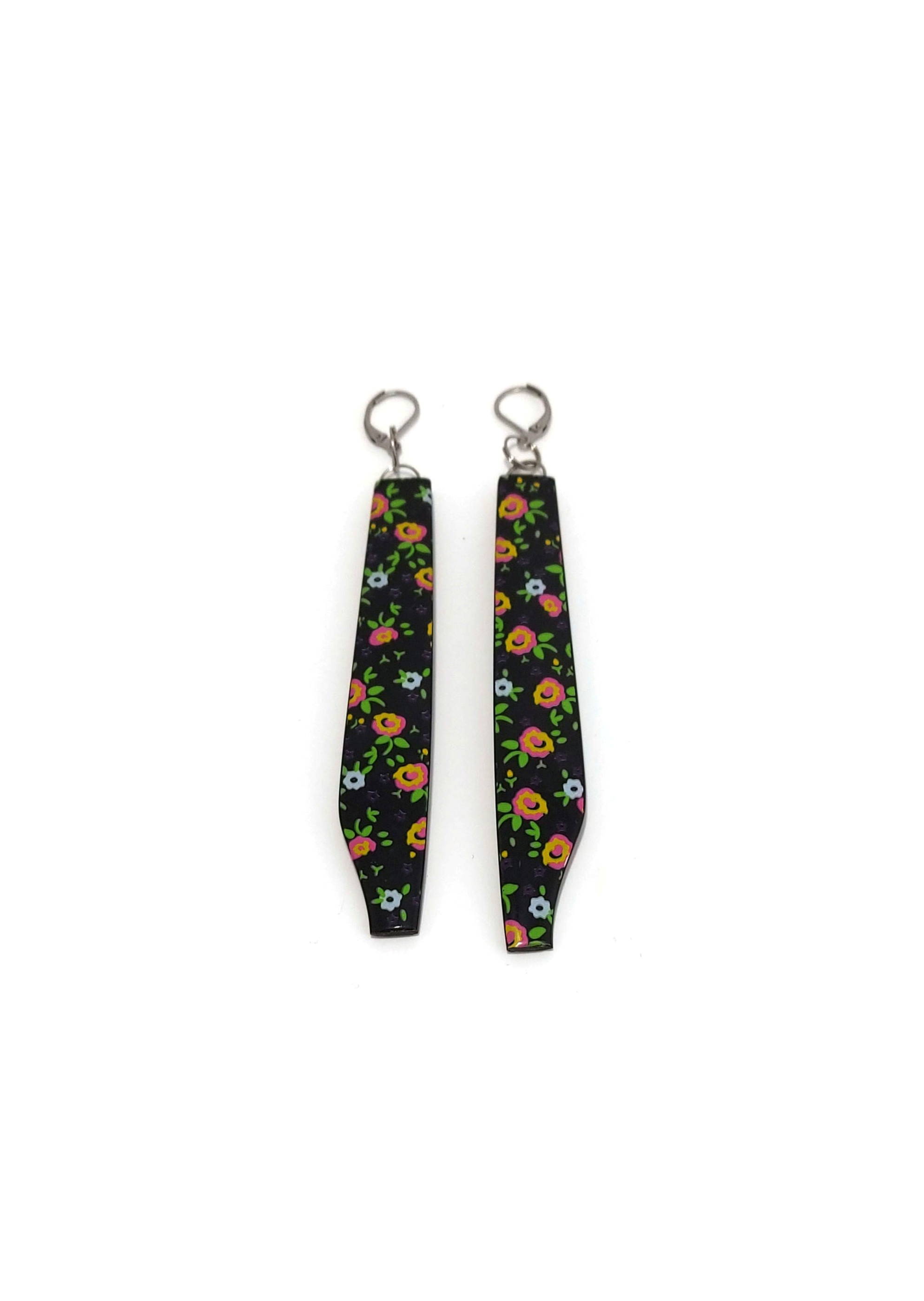 Jumeau-florale| boucles d'oreilles