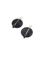 PlanNet-noir | boucles d'oreilles