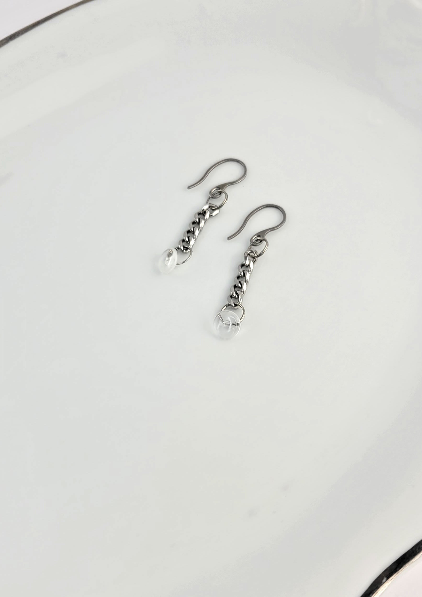 Platen-transparent | boucles d'oreilles