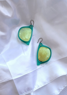 Uni-Verres-vert | boucles d'oreilles