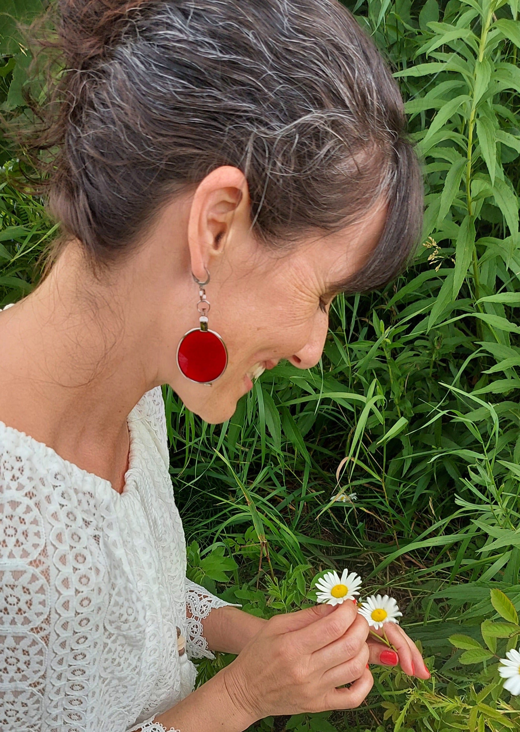 lOOk-rouge | boucles d'oreilles