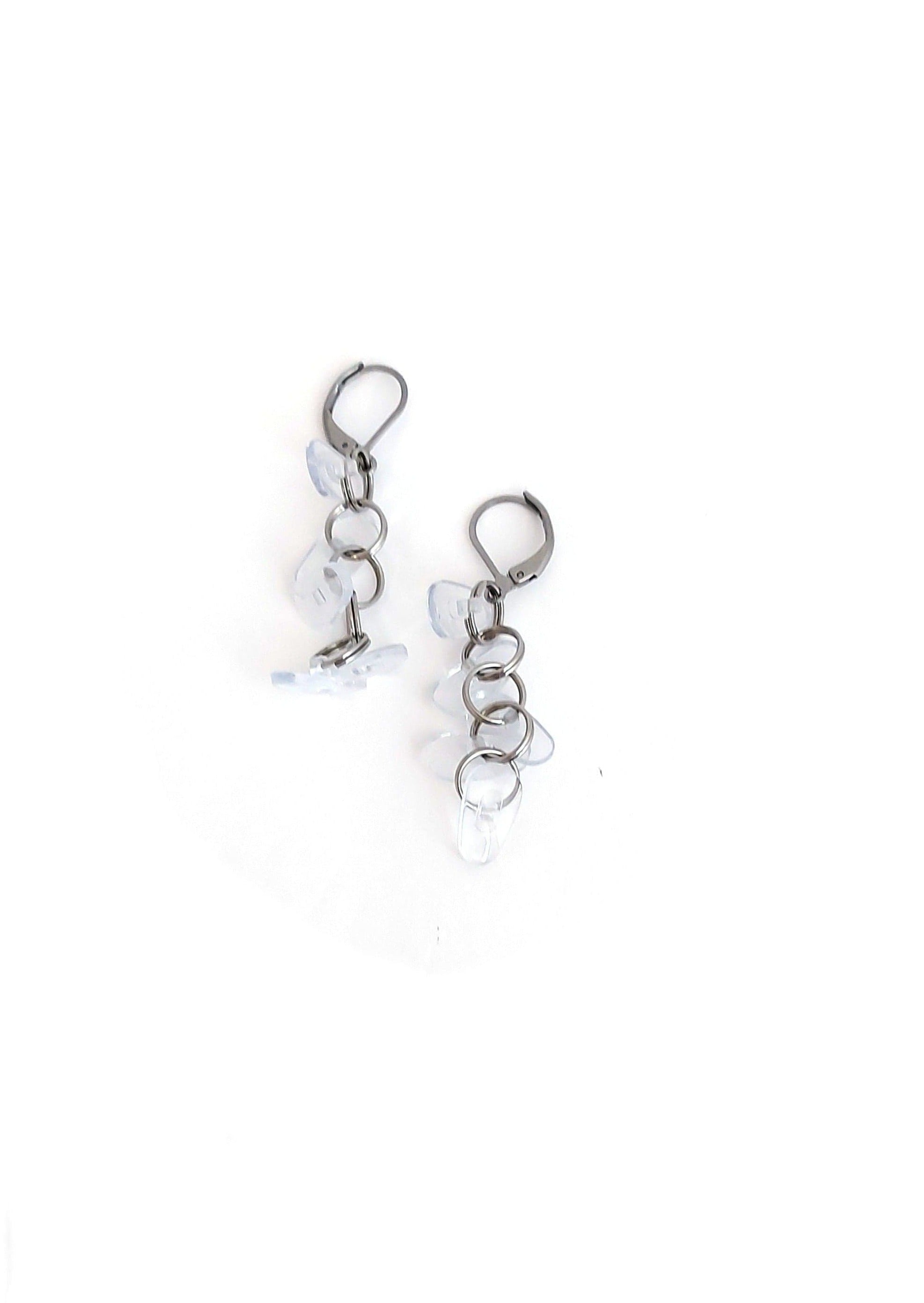 Patins-transparent | boucles d'oreilles