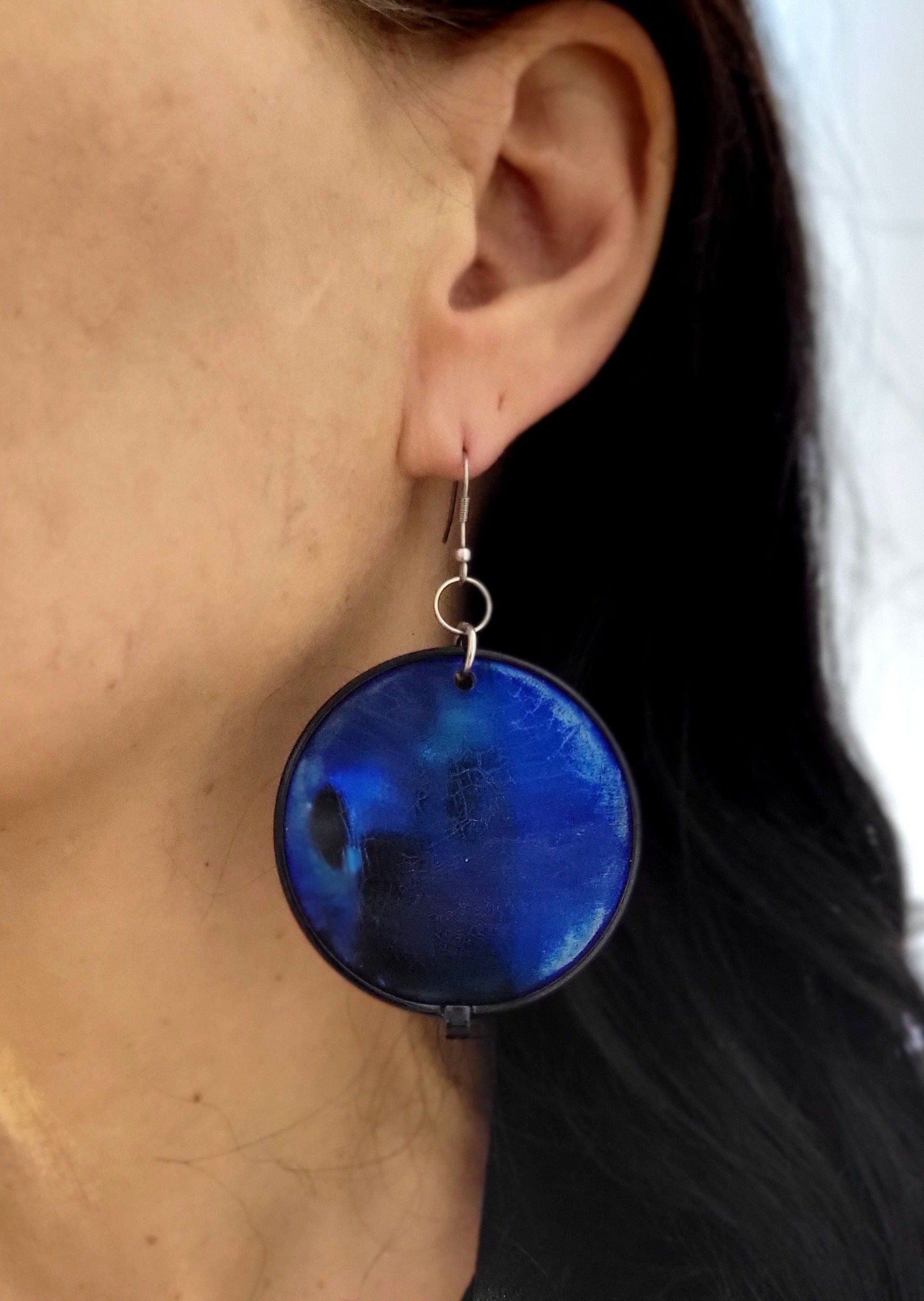 Fashon-bleu | boucles d'oreilles